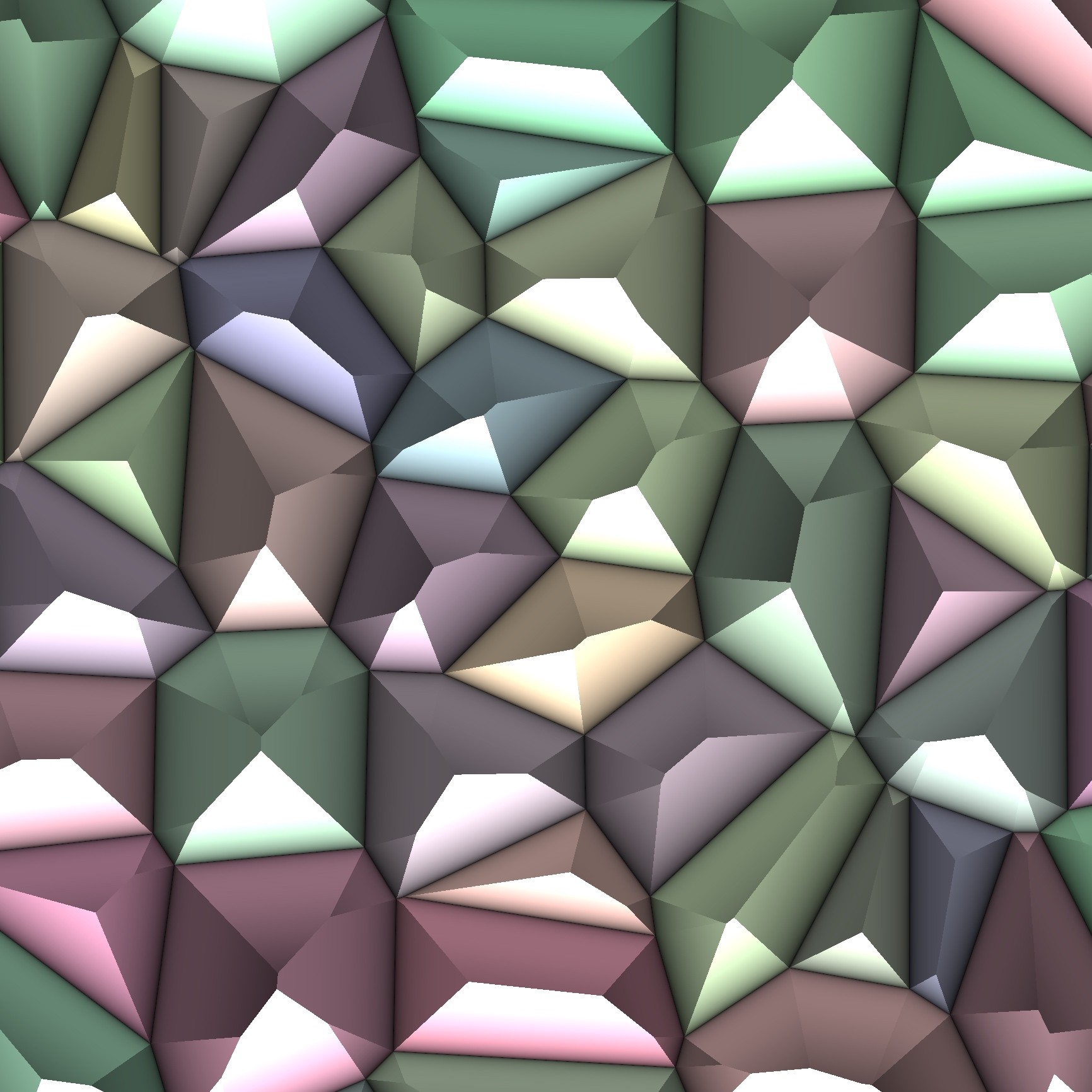Faceted geometric pattern