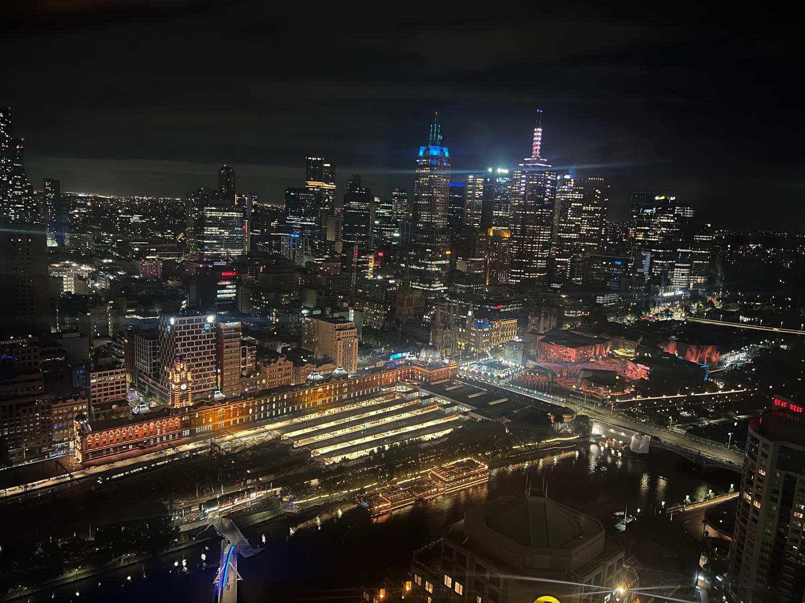 Melbourne at night